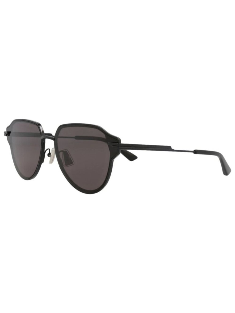 New Bottega Veneta Women's Sunglasses Aviator Metal Frame Unisex Black Black